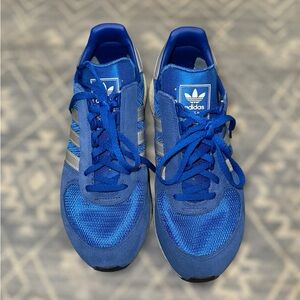 Adidas Original Marathon X 5923 Men’s Blue Silver Sneakers Shoe Size 7.5